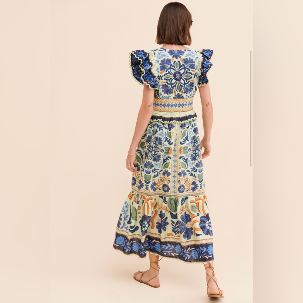 Farm Rio Ocean Tapestry Dress - Picture 2 of 4